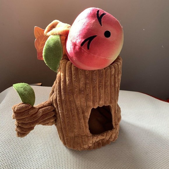 Bark Them Apples Dog Toy Squeaker Plush Treat Hiding 3 Pc Medium Large New Gift - Picture 2 of 12